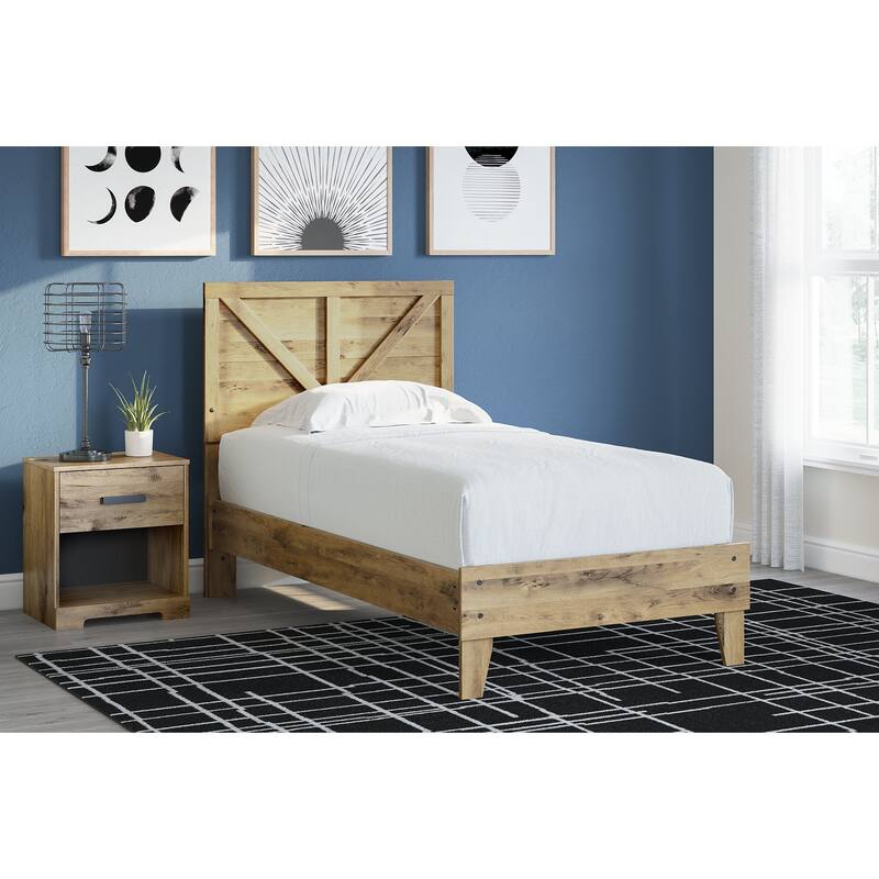 Signature Design by Ashley Larstin Brown Crossbuck Panel Headboard