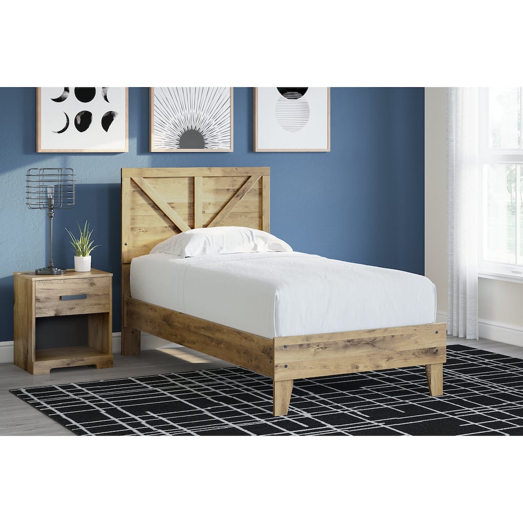 Signature Design by Ashley Larstin Brown Crossbuck Panel Headboard