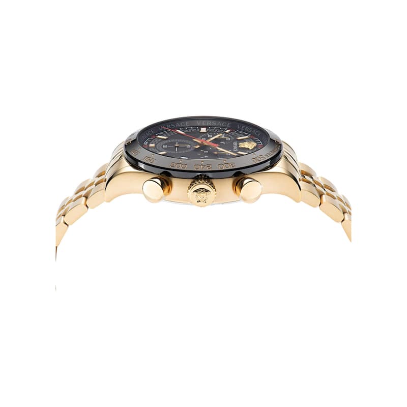 Versace Hellenyium Chrono Leather Watch