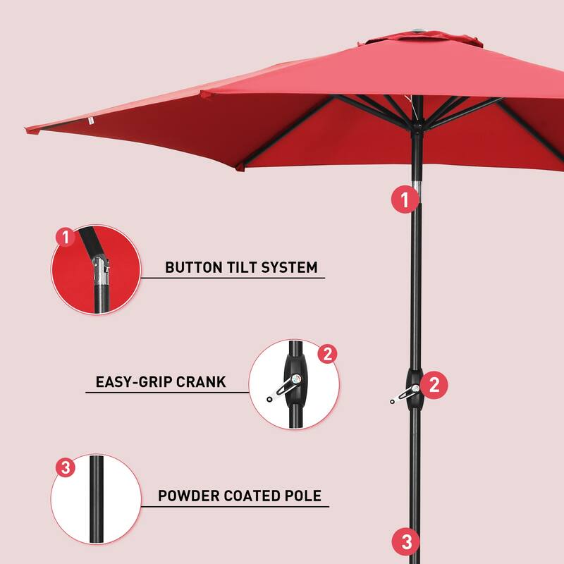 Ainfox Patio Umbrella Without Base for Garden Patio