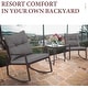 preview thumbnail 17 of 44, Pheap Outdoor 3-piece Rocking Wicker Bistro Set by Havenside Home
