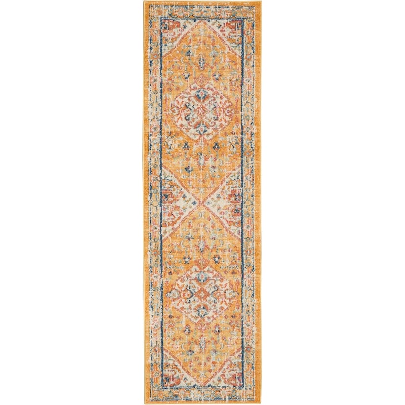Copper Grove Alsleben Vintage Persian Floral Medallion Area Rug