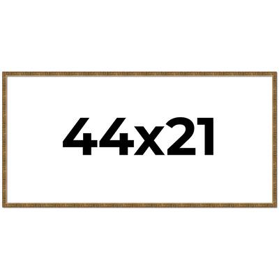 44x21 Frame Gold Picture Frame - Complete Modern Photo Frame Includes