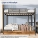 preview thumbnail 8 of 8, Twin Over Twin Size Metal Bunk Bed for Adults Teens