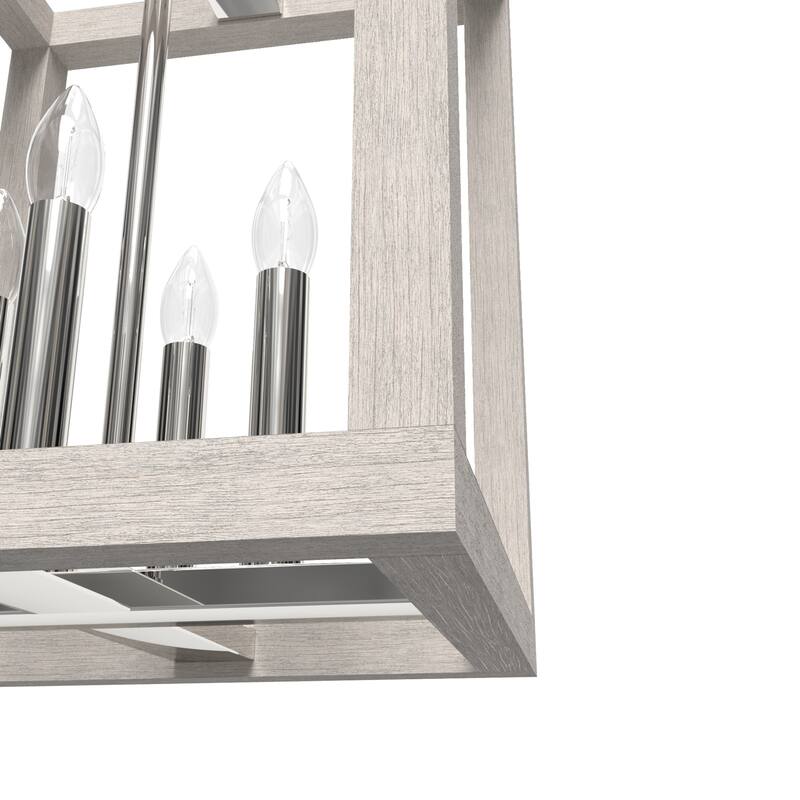 Hunter Squire Manor 12" 4-Light Pendant - Island, Dining Room, Entry - Modern Farmhouse, Transitional, Candle, Caged