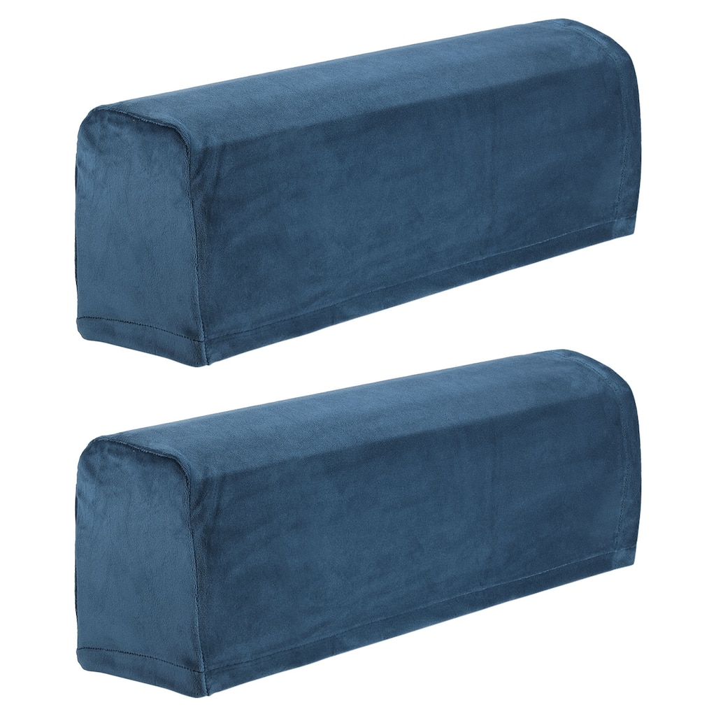 2 Pcs Couch Sofa Armrest Covers for Chairs Sofas Arm - Navy Blue