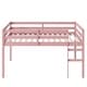 preview thumbnail 15 of 36, Solid Rubber Wooden Twin Loft Bed with Ladder