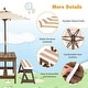 preview thumbnail 11 of 18, Gymax Kids Wood Picnic Table and Bench Set w/ Cushions Umbrella for