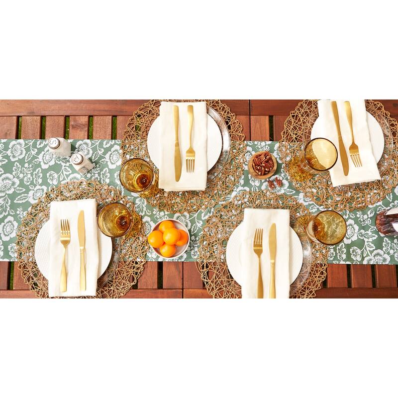 DII Floral Print Outdoor Table Runner