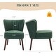 preview thumbnail 16 of 19, Modern Velvet Accent Chair Set of 2, Soft Upholstered Living Room Chair with Wooden Legs