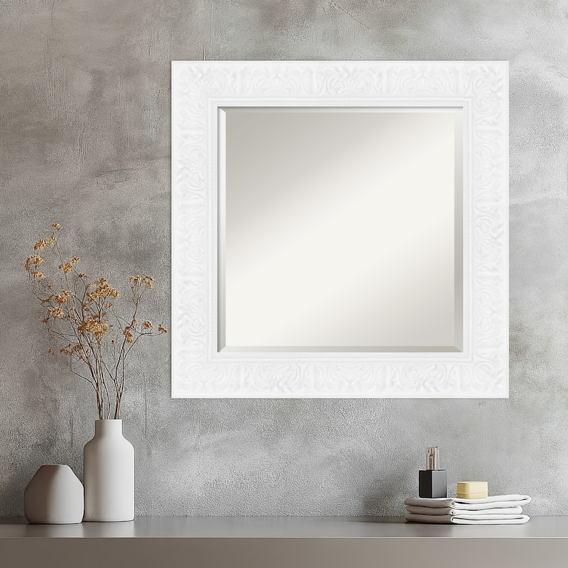 Luxe Beveled Framed Wall Mirror