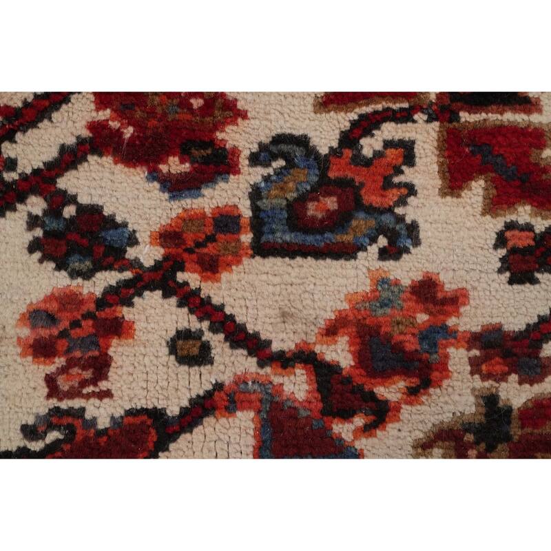 Hand Knotted Oriental 100% Wool Carpet Traditional Medallion Red Heriz Area Rug - 11' 7'' X 9' 2''