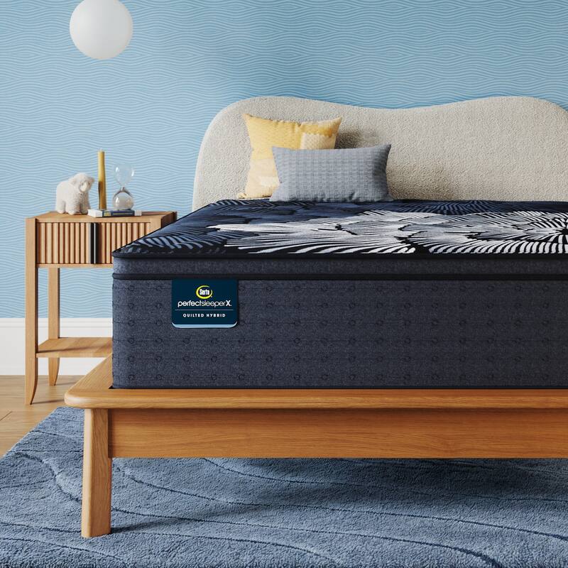 Serta Perfect Sleeper X Max 15" Hybrid Plush Pillow Top Mattress Set