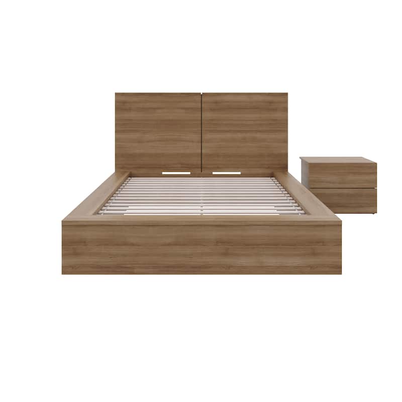 James 3-Piece Bedroom Set with Bed, Headboard, and Nightstand