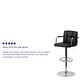 preview thumbnail 96 of 103, Quilted Vinyl Adjustable Chrome Bar Stool (Set of 2)