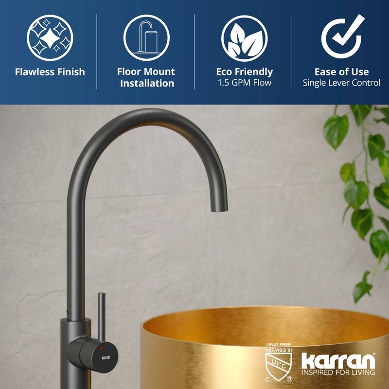 Karran Howick KBF650 Single Handle Freestanding Bathroom Faucet