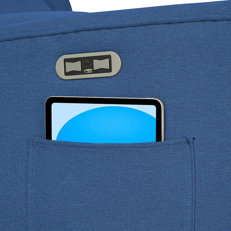 Madison Park Candace Power Recliner 3-in-1 with Swivel, Glider, USB Ports