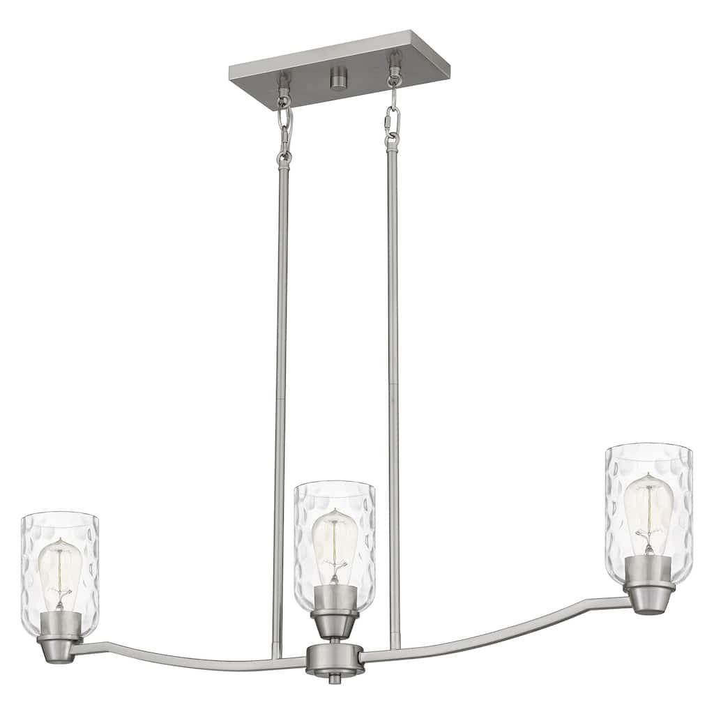 Acacia 3-Light Brushed Nickel Island Light