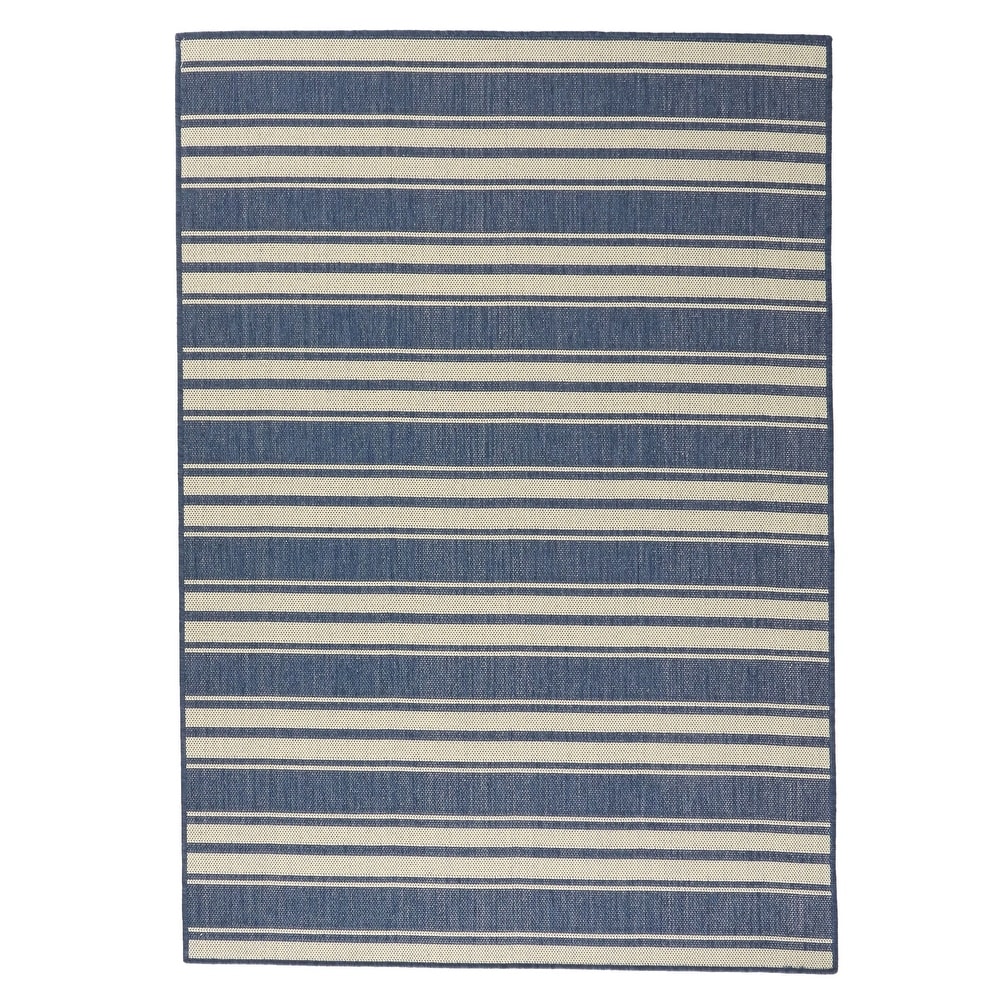 Anita Boho Denim and Wool Scatter Rug by Christopher Knight Home - Blue