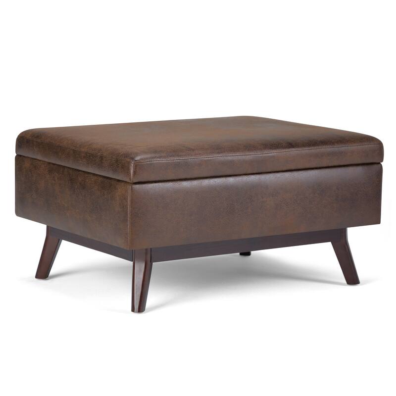 Wyndenhall Ethan Mid-century Modern Rectangular Table Ottoman