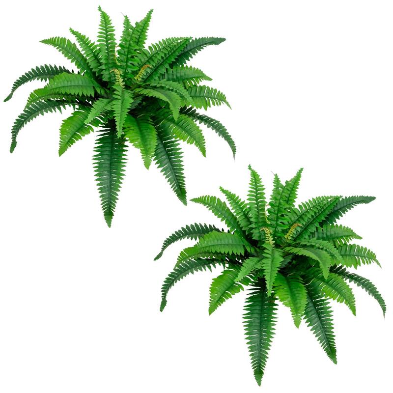 32-in Artificial Boston Fern Set of 2