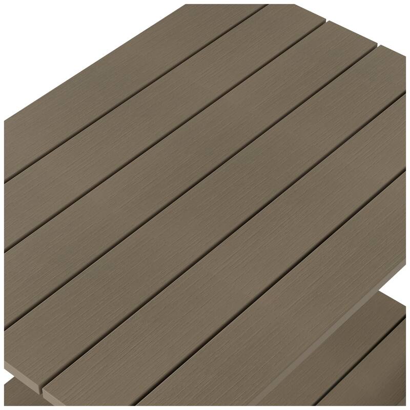 Vineyard HIPS Eco-Friendly Outdoor Modern Square All Weather Side Table