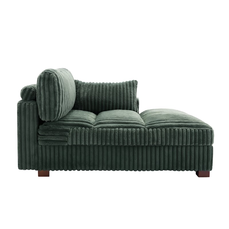 Oversized L-Shape Upholstered Chaise Lounge Sofa Couch