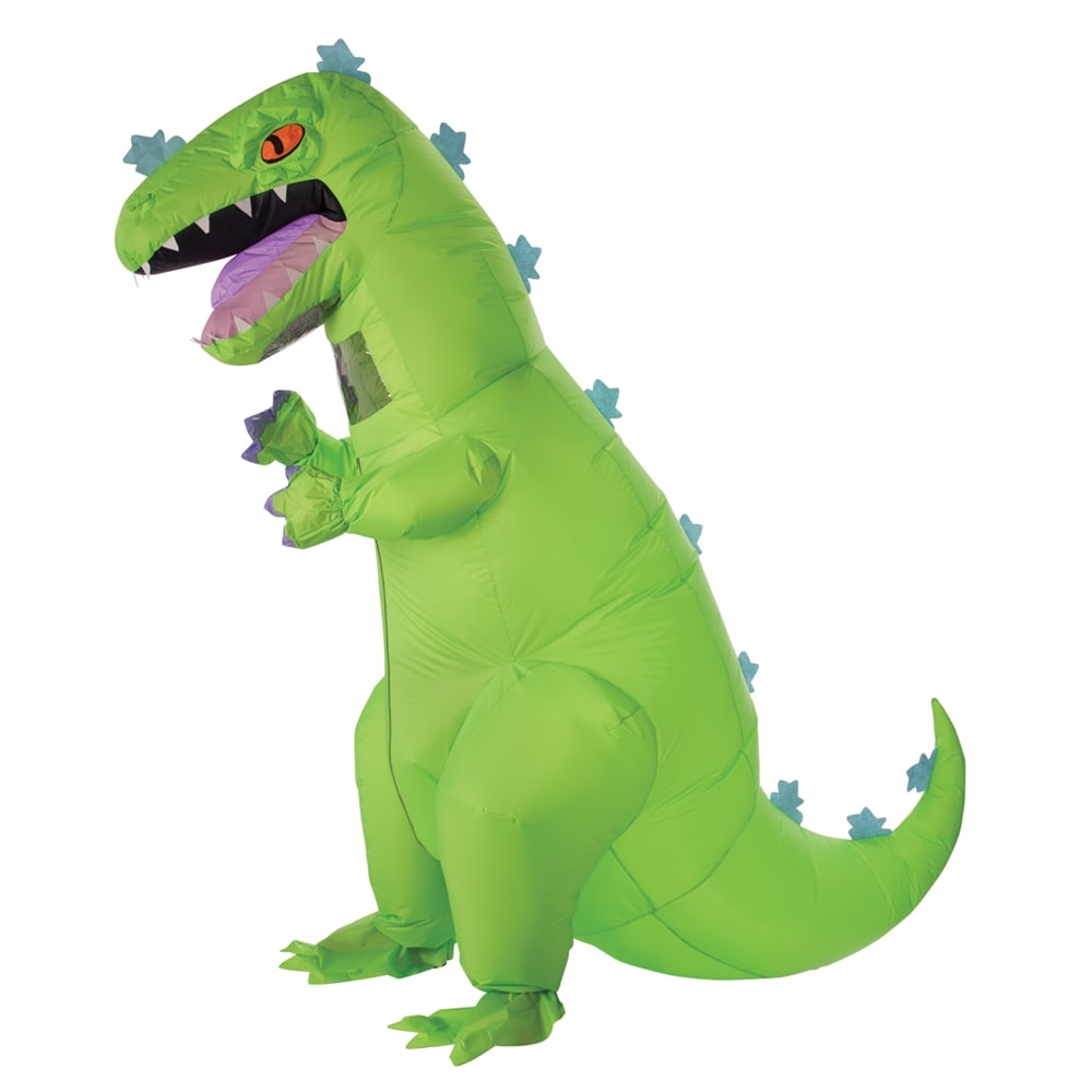 Shop Adult Rugrats Inflatable Reptar Dinosaur Costume Standard Overstock 21689767