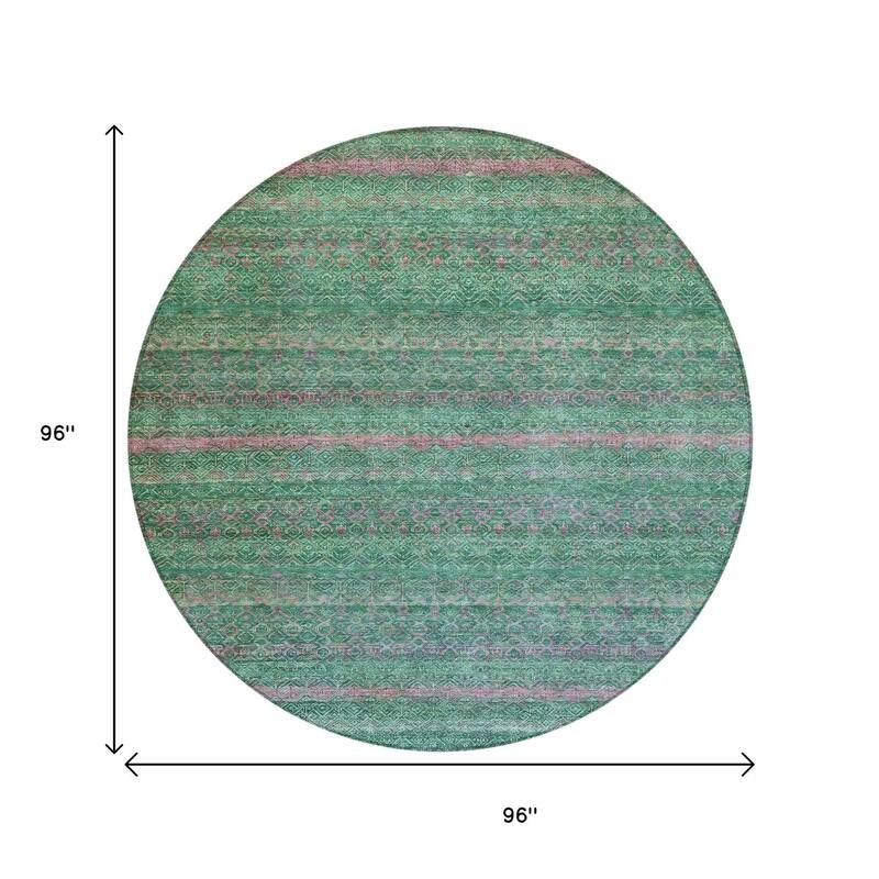 HomeRoots Striped Transitional Rectangle Outdoor Rug