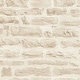 preview thumbnail 6 of 8, Galerie Wallcoverings Bricks and More Collection Rocky Brick Motif Matte Finish Vinyl on Non-woven Wallpaper Roll 33-feet long x 21-inches wide - Cream