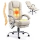 preview thumbnail 11 of 75, EROMMY Heated Massage Reclining Office Chair, 300 Lbs Capacity Off-White 6