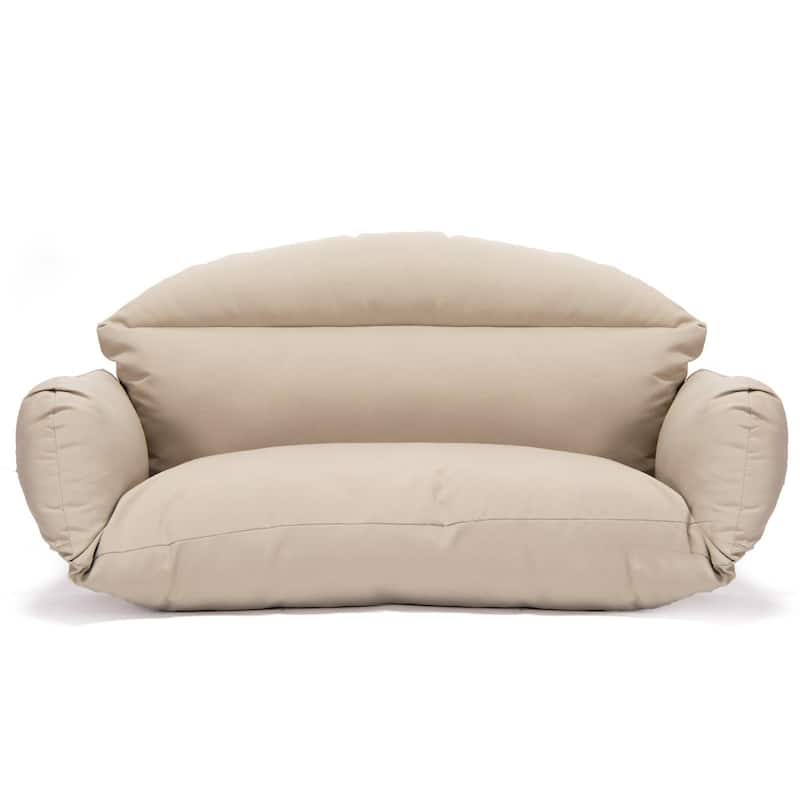 2-Person Hanging Egg Chair Cushion - Durable, Soft Outdoor Swing Seat Replacement - All Colors - Taupe