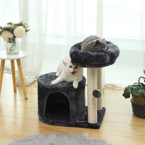 FEANDREA Cat Tree, Cat Tree with Sisal-Covered Scratching Posts