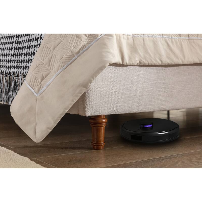 Elegant Upholstered Bed with Wingbacks and No Box Spring for Relaxing