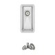 preview thumbnail 2 of 14, STYLISH 9 inch Single Bowl Undermount and Drop-in Stainless Steel Kitchen Sink - 9" x 17.75" x 5"