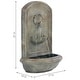 preview thumbnail 3 of 4, Sunnydaze Seaside Outdoor Wall Water Fountain with Florentine Finish - 27-Inch