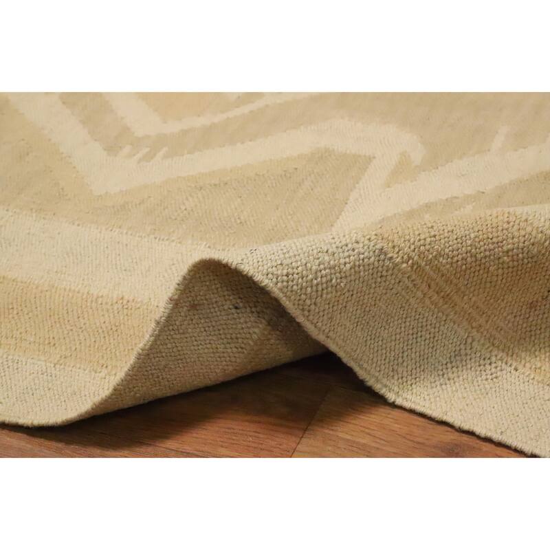Hand Woven Oriental 100% Wool Carpet Southwestern Tribal Brown Kilim Area Rug - 5' 10'' X 3' 11''