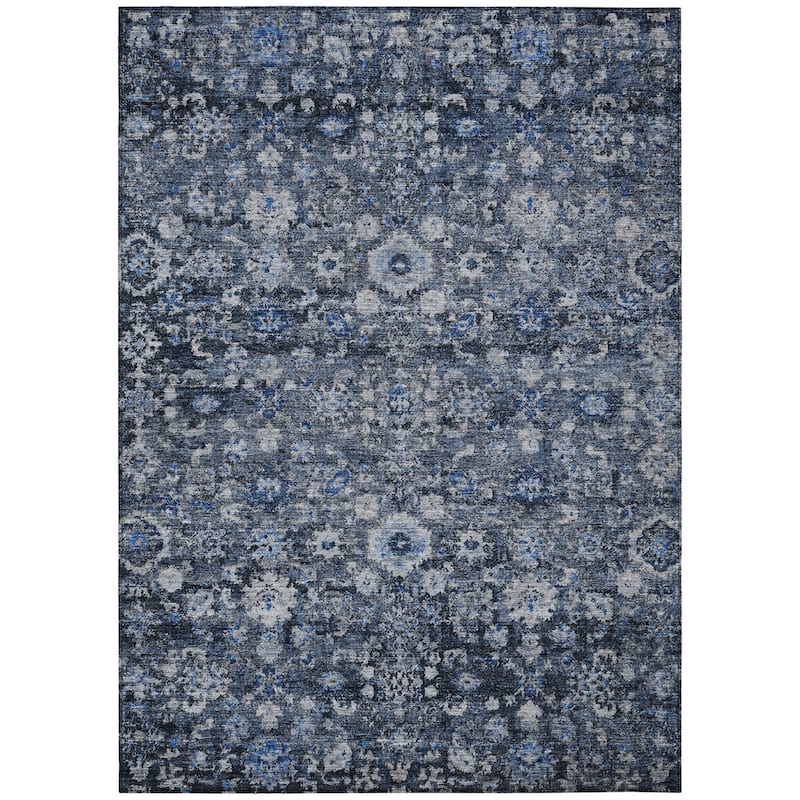 HomeRoots Oriental Traditional Rectangle Outdoor Rug