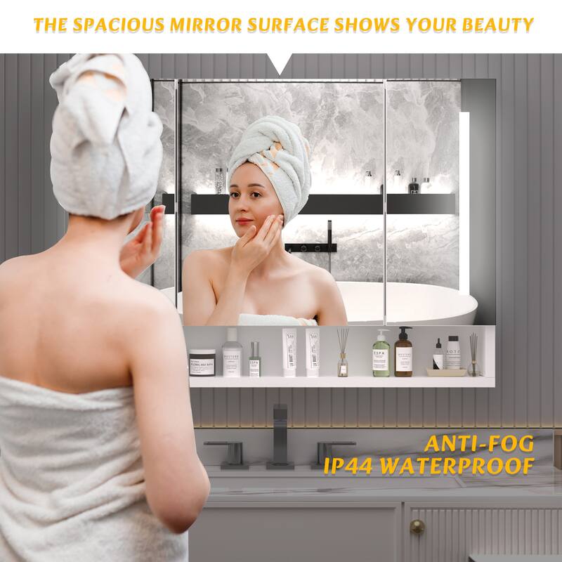 Medicine Cabinets with Mirrors and LED Lights