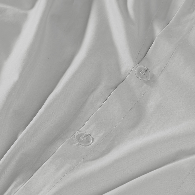 Vince Camuto Solid 400TC Percale 3 Piece Duvet Cover Set
