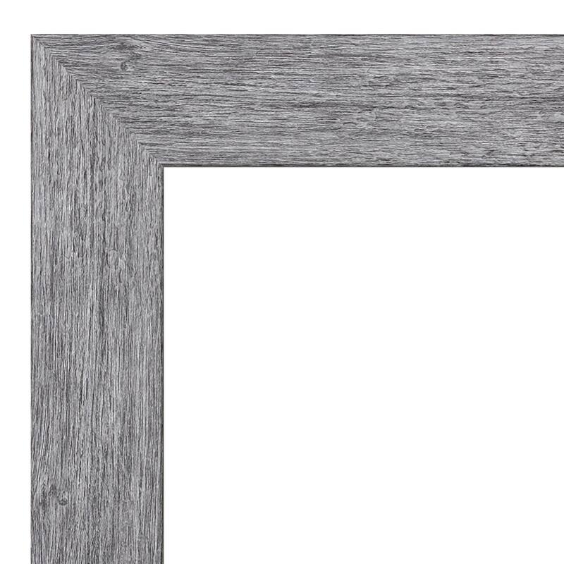 Bark Rustic Grey Framed White Corkboard Bulletin Board