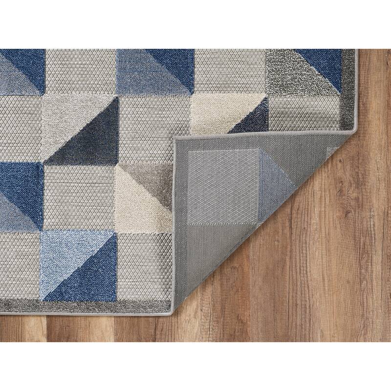 Domani Napa Geometric Ombre Indoor/ Outdoor Rug