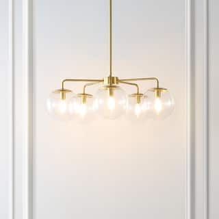 SAFAVIEH Lighting Negara Chandelier - 25" W x 25" D x 18-48" H
