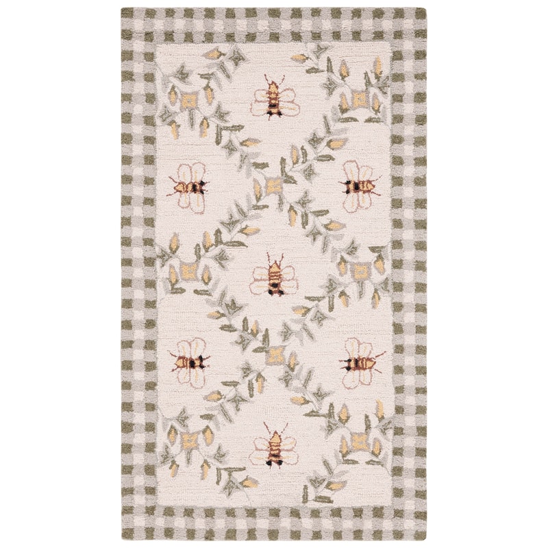SAFAVIEH Handmade Chelsea Aubree French Country Trellis Wool Rug