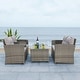 preview thumbnail 7 of 44, SAFAVIEH Outdoor Vellor 4-Piece Conversation Patio Set.