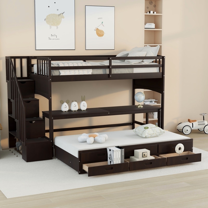 Twin xl loft bed with desk on sale
