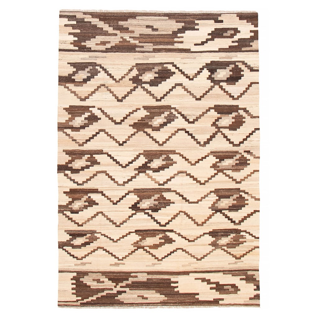 Sivas Beige Kilim 6'8" x 9'7" - 6'8 x 9'7