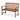 Eucalyptus Wood Bench - Natural - 46.5x35.5x23.5