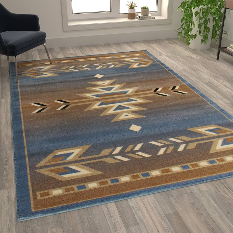 Multipurpose Southwestern Style Patterned Indoor Area Rug