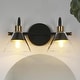 preview thumbnail 19 of 22, Petia Modern Contemporary Black Bathroom Vanity Lights Dimmable Wall Sconces